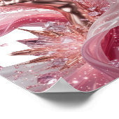 Poster Art de l'impression de mode ABSTRACT argent dynami (Coin)