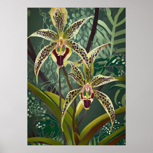 Poster Art de l'orchidée V06 (Devant)