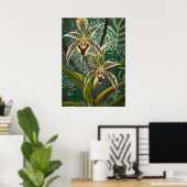Poster Art de l'orchidée V06 (Bureau à domicile)