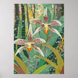 Poster Art de l'orchidée V12