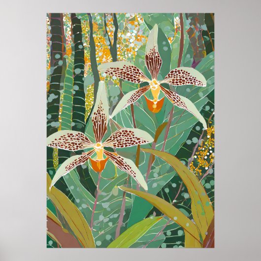 Poster Art de l'orchidée V12 (Devant)