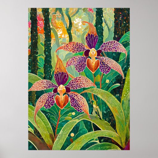 Poster Art de l'orchidée V26 (Devant)