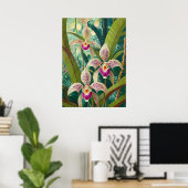 Poster Art de l'orchidée V27 (Bureau à domicile)