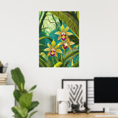 Poster Art de l'orchidée V28 (Bureau à domicile)