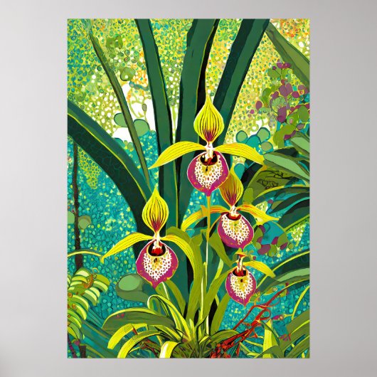 Poster Art de l'orchidée V32 (Devant)