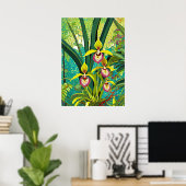 Poster Art de l'orchidée V32 (Bureau à domicile)