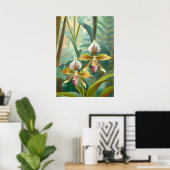 Poster Art de l'orchidée V42 (Bureau à domicile)