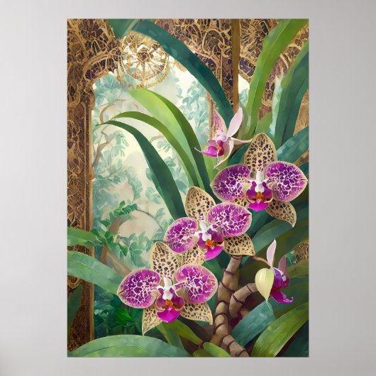 Poster Art de l'orchidée V53 (Devant)