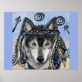 Poster Art de loup (Devant)