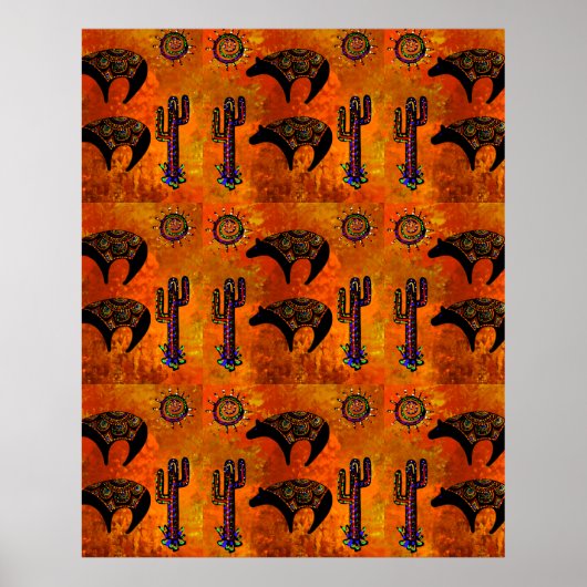 Poster Art de l'ours du sud-ouest (Devant)