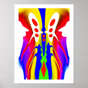 Poster art de machine extraterrestre fantastique