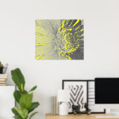 Poster Art de marguerite jaune (Bureau à domicile)