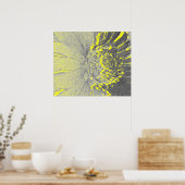 Poster Art de marguerite jaune (Cuisine)