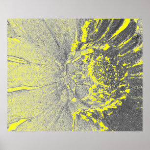 Poster Art de marguerite jaune