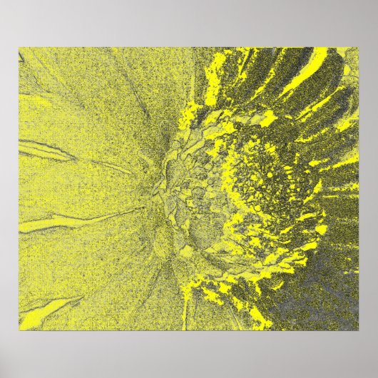 Poster Art de marguerite jaune (Devant)