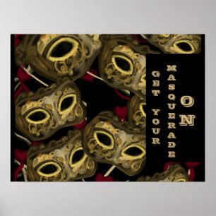 POSTER ART DE MASQUE