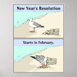 Poster Art de mouette de l'affiche 12x16" de la