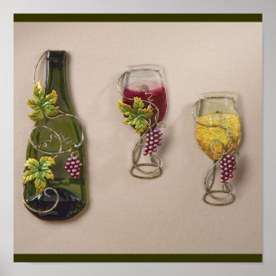 Poster Art de mur de vin