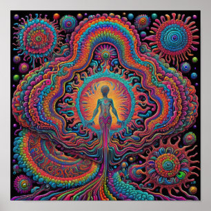 Poster Art de naissance psychédélique