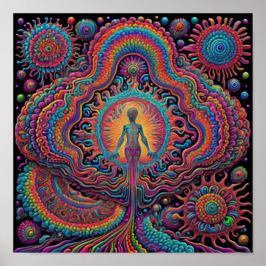 Poster Art de naissance psychédélique (Devant)