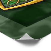 Poster Art de noeud de trinité celtique (Coin)