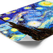 Poster Art de nuit Van Gogh Starry (Coin)