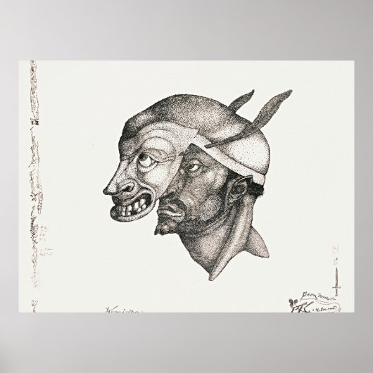 Poster art de Paul Klee, Komiker, (Devant)