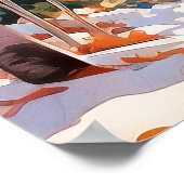 Poster Art de paysage forestier calme (Coin)