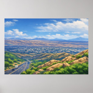 Poster Art de paysage photographique édité (meilleure qua