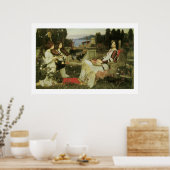 Poster Art de peinture Imaginaire victorien Imprimer 36x2 (Cuisine)