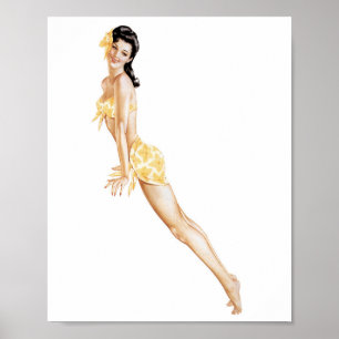 Poster Art de pin-up vintage trois