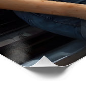 Poster Art de Pinup Blonde (Coin)