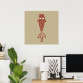 Poster art de portrait moderne abstrait (Bureau à domicile)