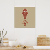 Poster art de portrait moderne abstrait (Cuisine)