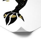 Poster Art de queue d'étoile de déesse sirène céleste des (Coin)