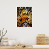 Poster Art de reptile Iguane (Cuisine)