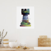 Poster Art de Roche d'échecs (Cuisine)
