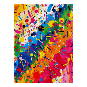 Poster Art de rue graffiti moderne coloré abstrait