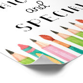 Poster Art de salle de classe scolaire unique et spécial (Coin)