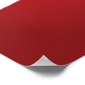 Poster Art de salon de manucure Confiance Rouge (Coin)