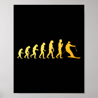 Poster Art de ski cool pour hommes et femmes Thème ski Am