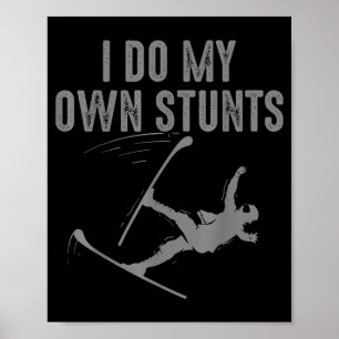 Poster Art de ski unique pour hommes femmes enfants skieu