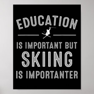 Poster Art De Ski Unique Pour Hommes Femmes Kids Skier Mo