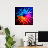 Poster Art de Starburst Étoilé Chaud Froid Pointu (Bureau à domicile)