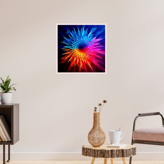 Poster Art de Starburst Étoilé Chaud Froid Pointu (Salon 3)