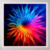 Poster Art de Starburst Étoilé Chaud Froid Pointu (Devant)
