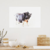 Poster Art De Style Ferme De Cochon (Cuisine)