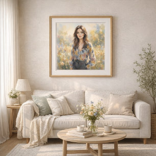 Poster Art de style impressionniste de femme élégante