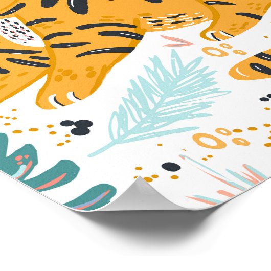 Poster Art de Tigre Mignon (Coin)