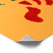 Poster Art de tigre rayé arc-en-ciel (Coin)